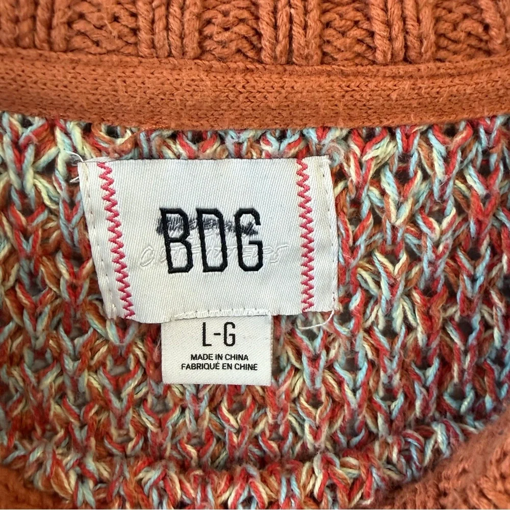 BDG Men's Multicolor Crewneck Sweater - Picture 3 of 5